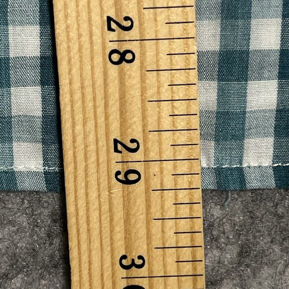 Levi’s Western Shirt Men's L Blue Gingham Plaid Checkered Button Up Rodeo Cowboy - Picture 8 of 17